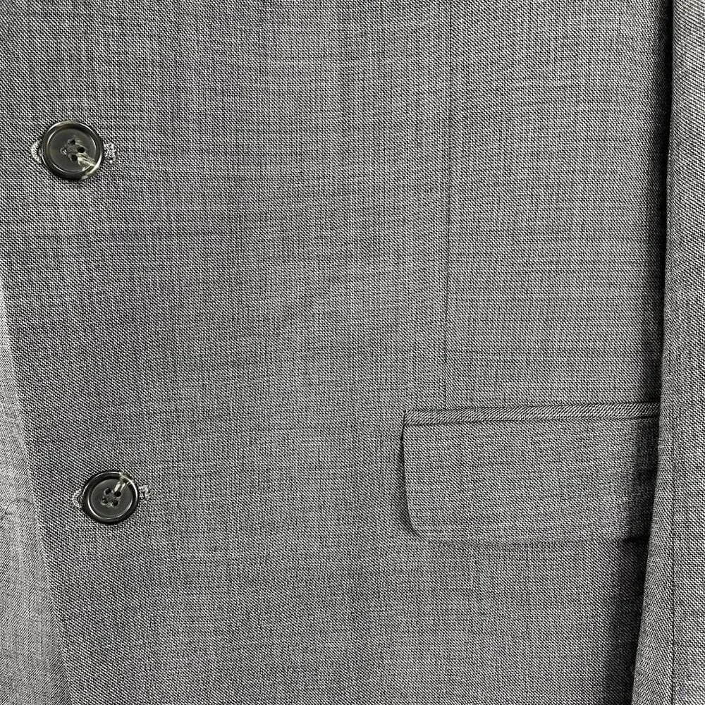 Chaps Grey 100% Wool 2 Button Single Vented Notch Blazer Sport Coat Size 44L